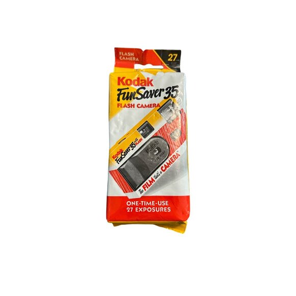 Kodak FunSaver 35 Disposable Flash Camera 27 Exposures - Picture 1 of 3